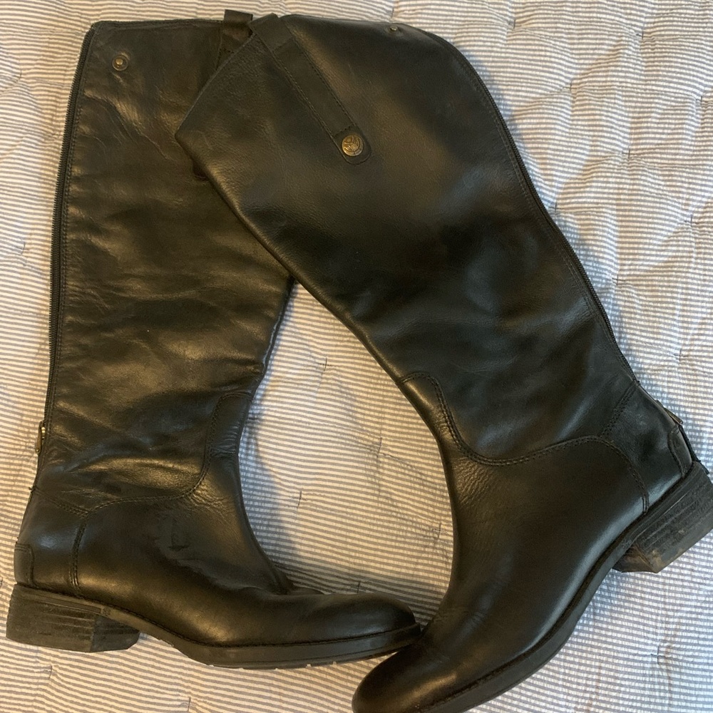 Black Sam Edelman ‘Penny’ leather riding boots